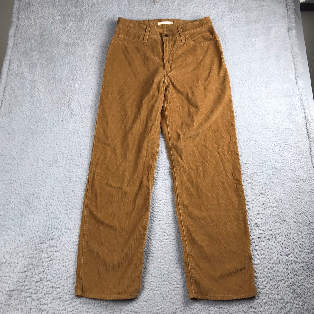 Levis '94 Baggy Pants Women‎ 29 Brown Corduroy High Rise Relaxed Straight Chino